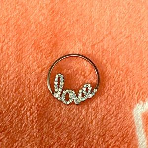 3 FOR $18! Origami Owl Silver Luv Plate w Crystals